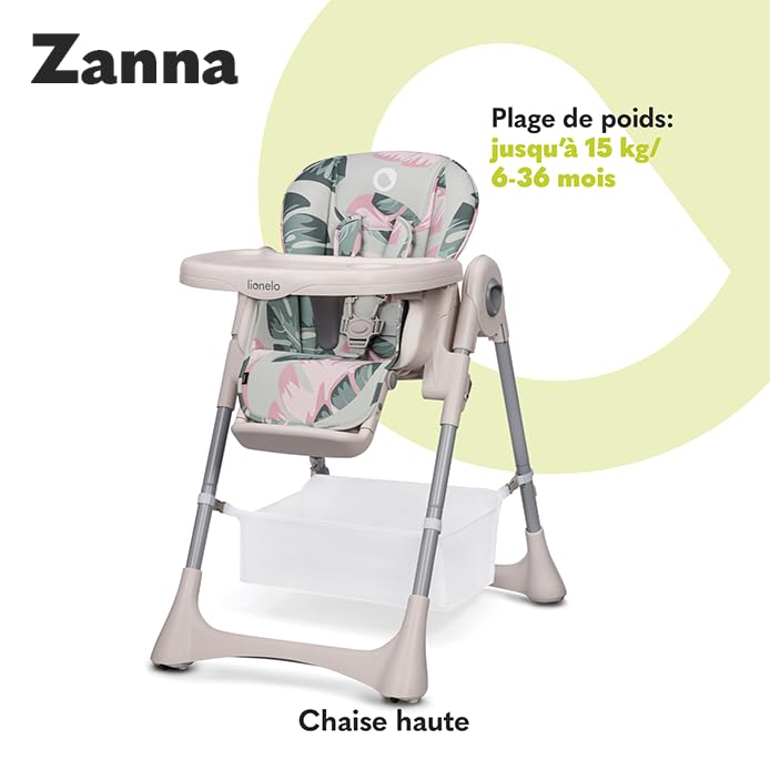 lionelo-zanna-chaise-haute-pliable-4-hauteurs-inclinable image 3