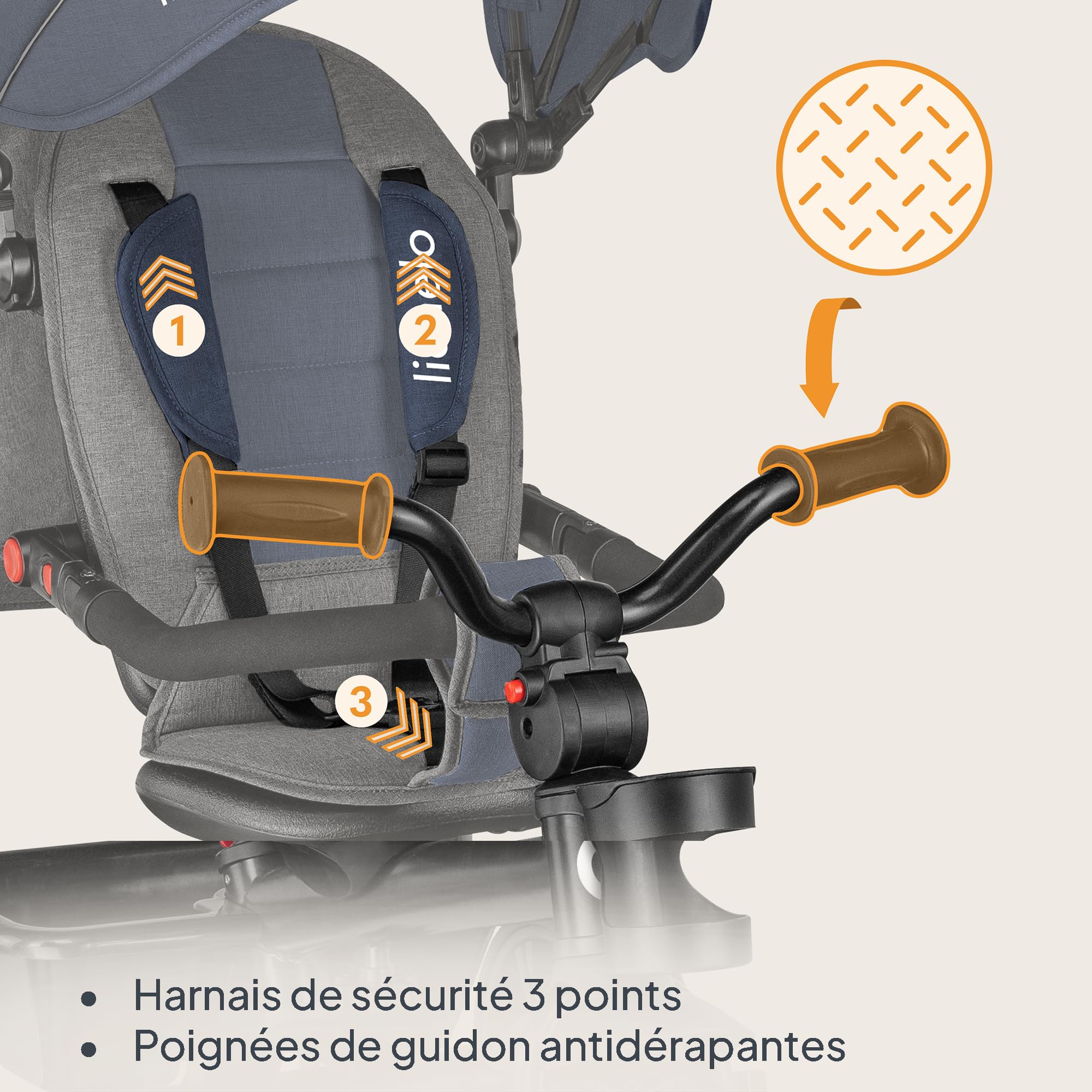lionelo-haari-tricycle-volutif-bleu-fonc-25-kg image 8