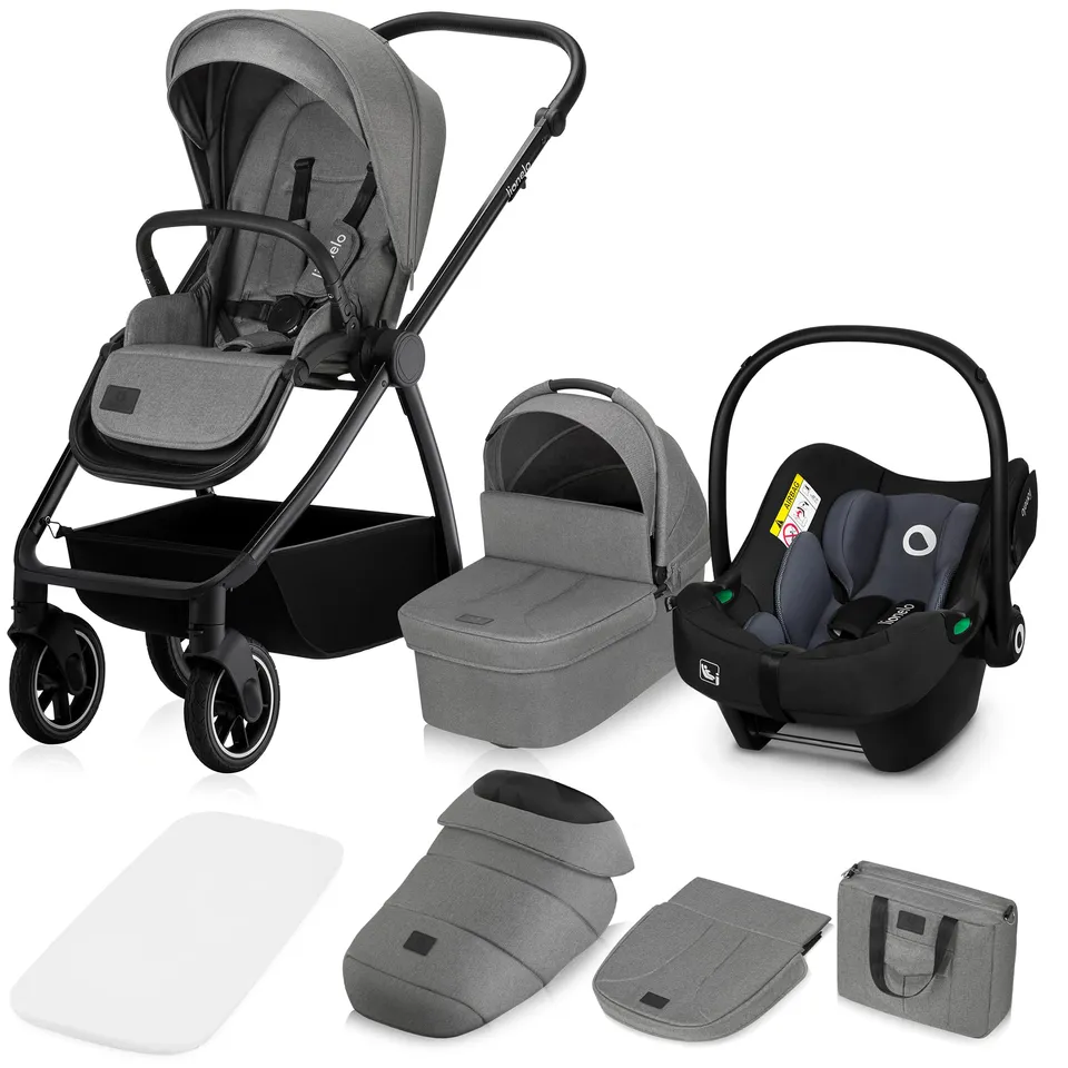 lionelo-meril-3-en-1-poussette-b-b-gris-tout-terrain image 1