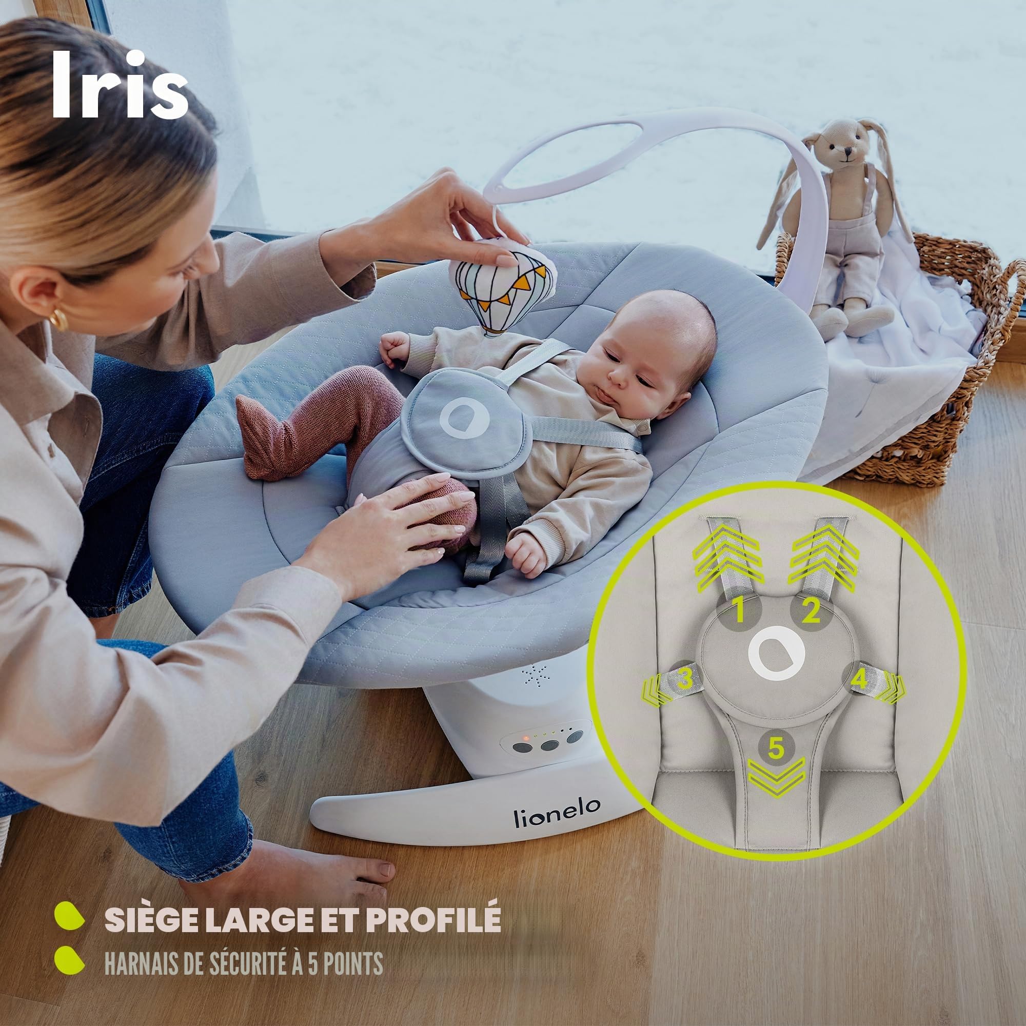 lionelo-iris-transat-b-b-lectrique-360-5-vitesses image 5