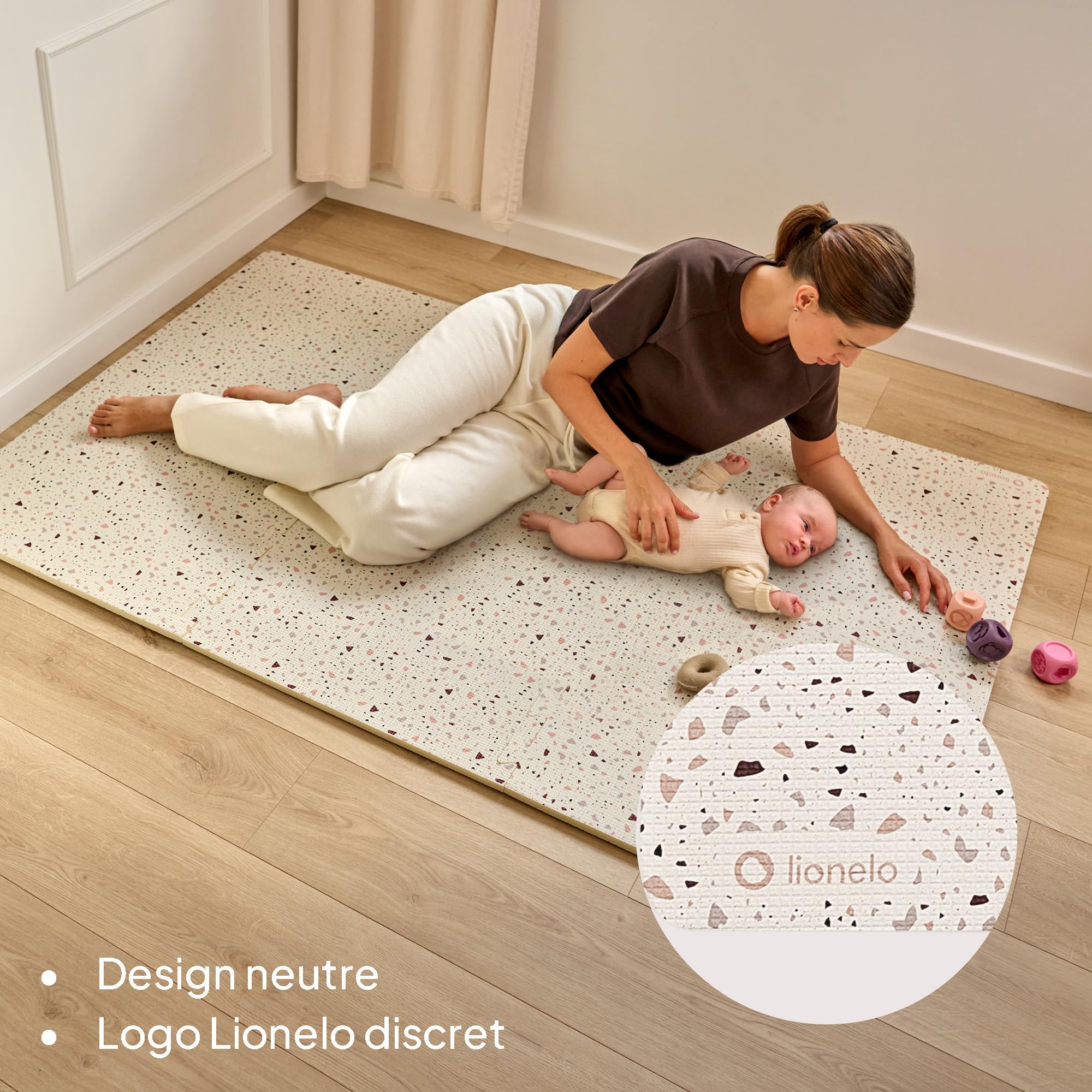 lionelo-yoka-tapis-jeu-puzzle-beige-173x116-cm image 7