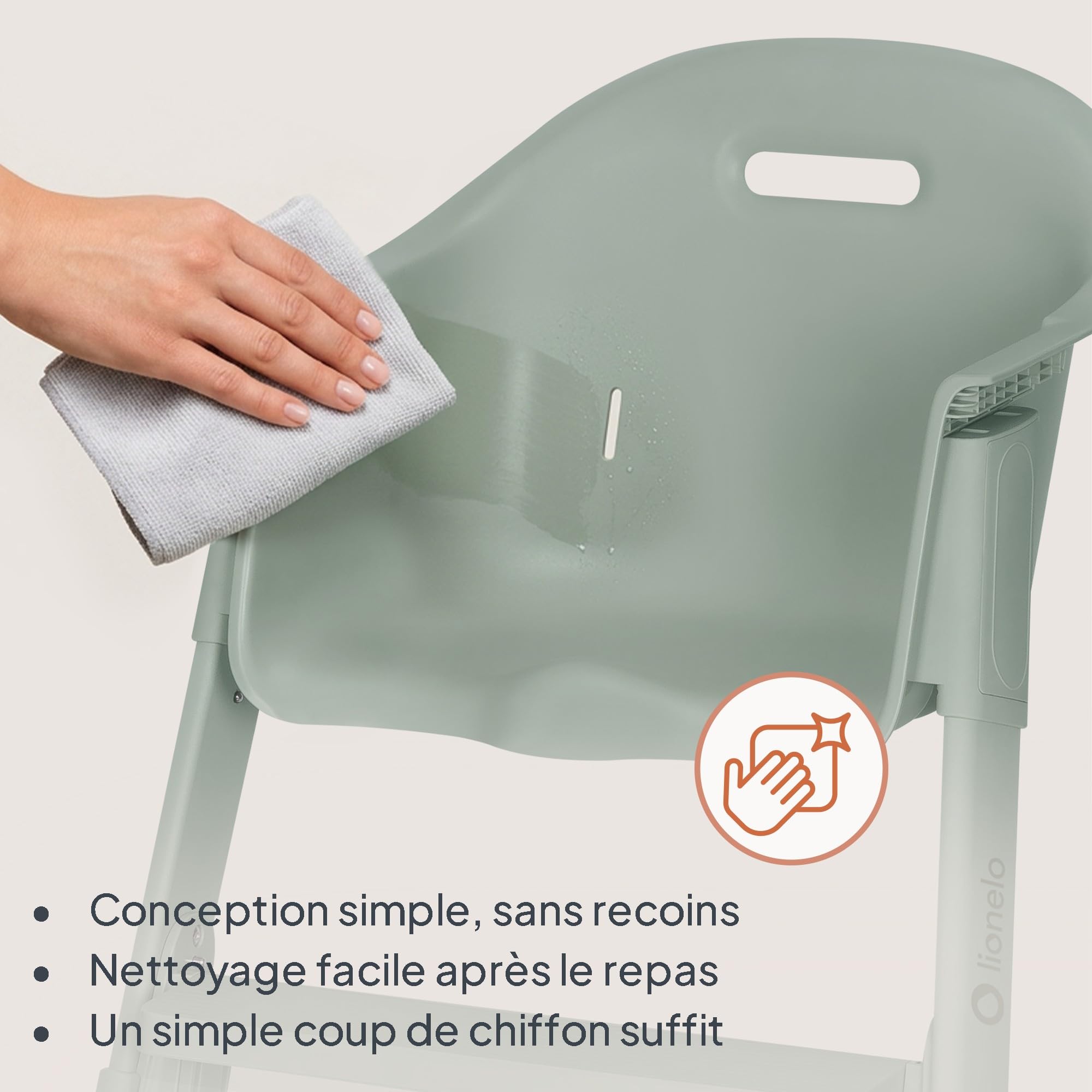 lionelo-beny-chaise-haute-b-b-vert-6-36-mois-15-kg image 6