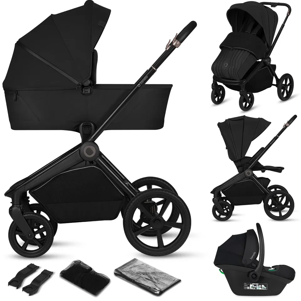 lionelo-freya-poussette-trio-3-en-1-black-nacelle-i-size image 1