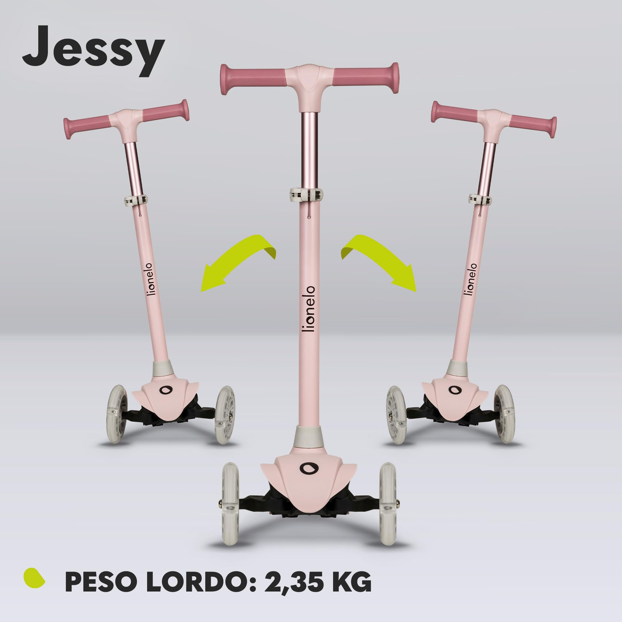 lionelo-jessy-trottinette-3-roues-enfant-pink-led-50-kg image 5