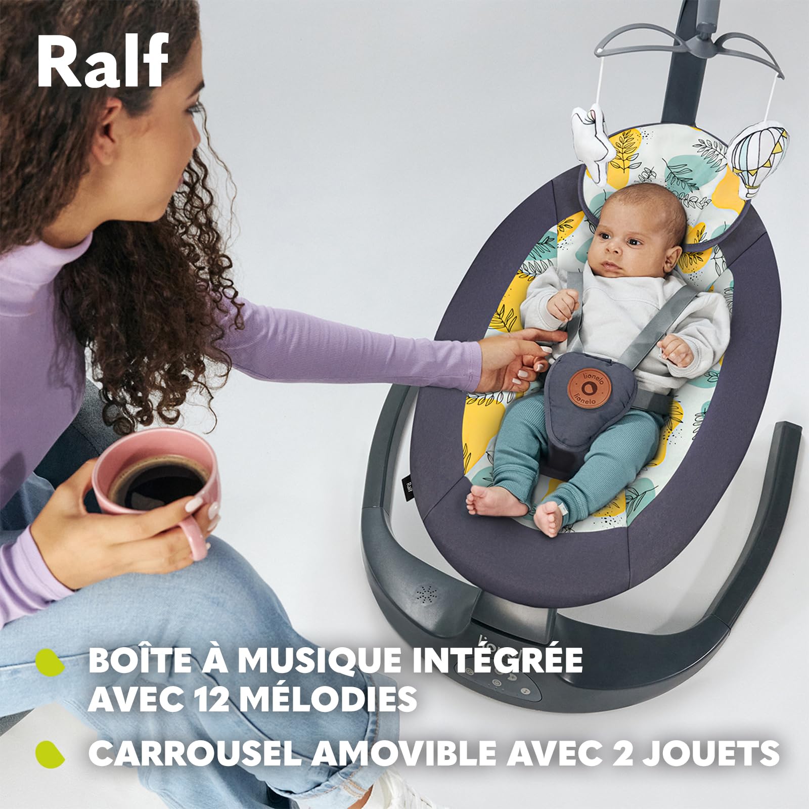 lionelo-ralf-transat-balancelle-b-b-grey-graphite-2en1 image 5