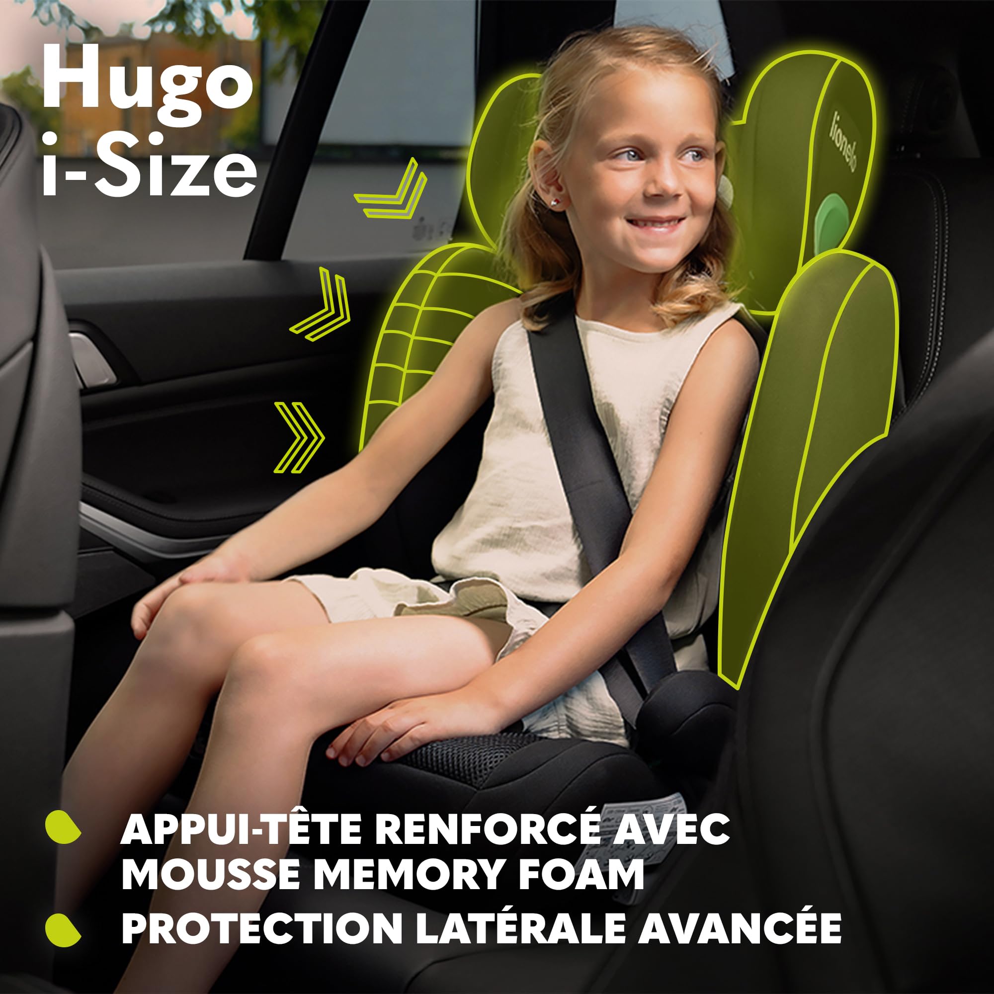 lionelo-hugo-i-size-si-ge-auto-isofix-carbone-noir-r129 image 7