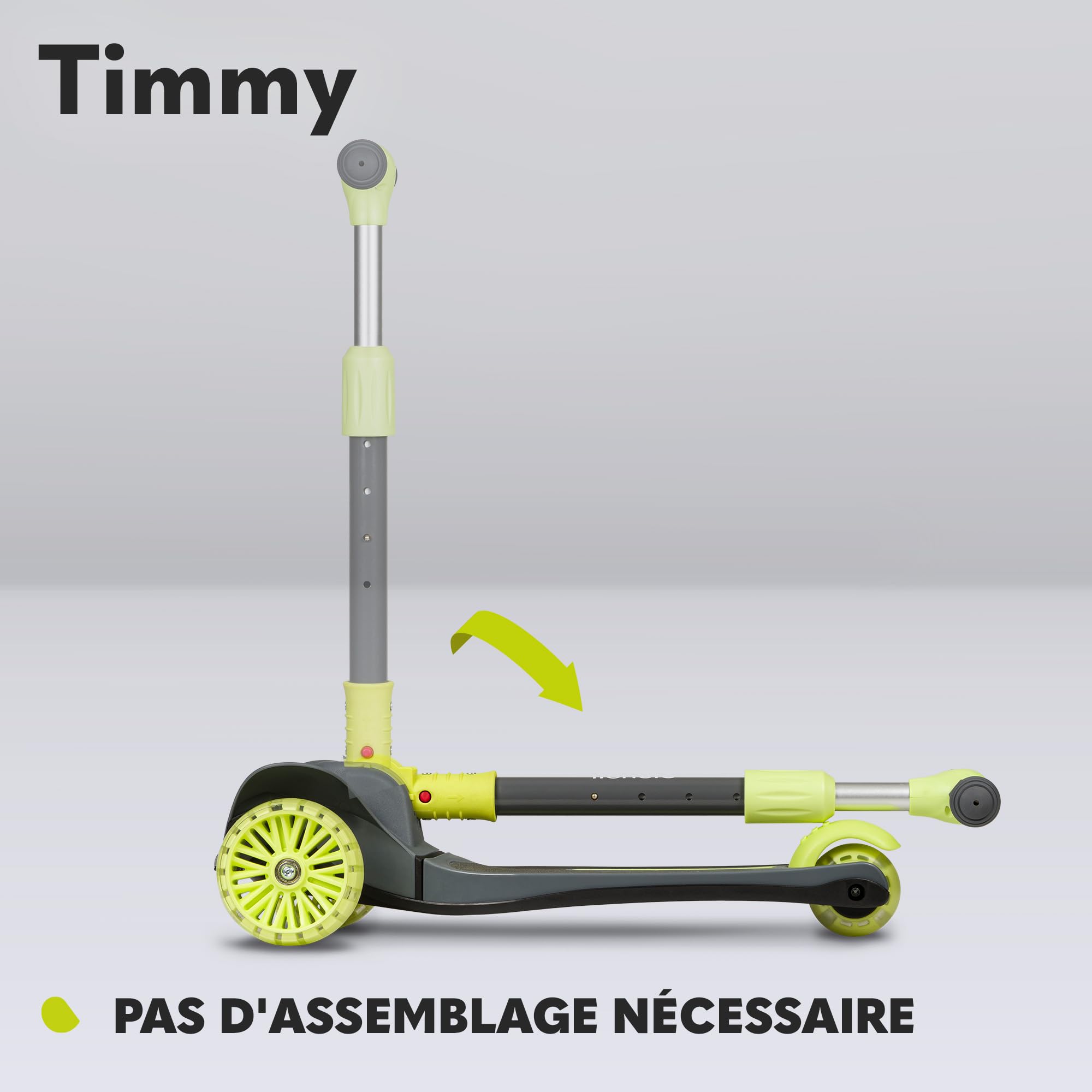 lionelo-timmy-trottinette-3-roues-lime-led-50-kg image 6