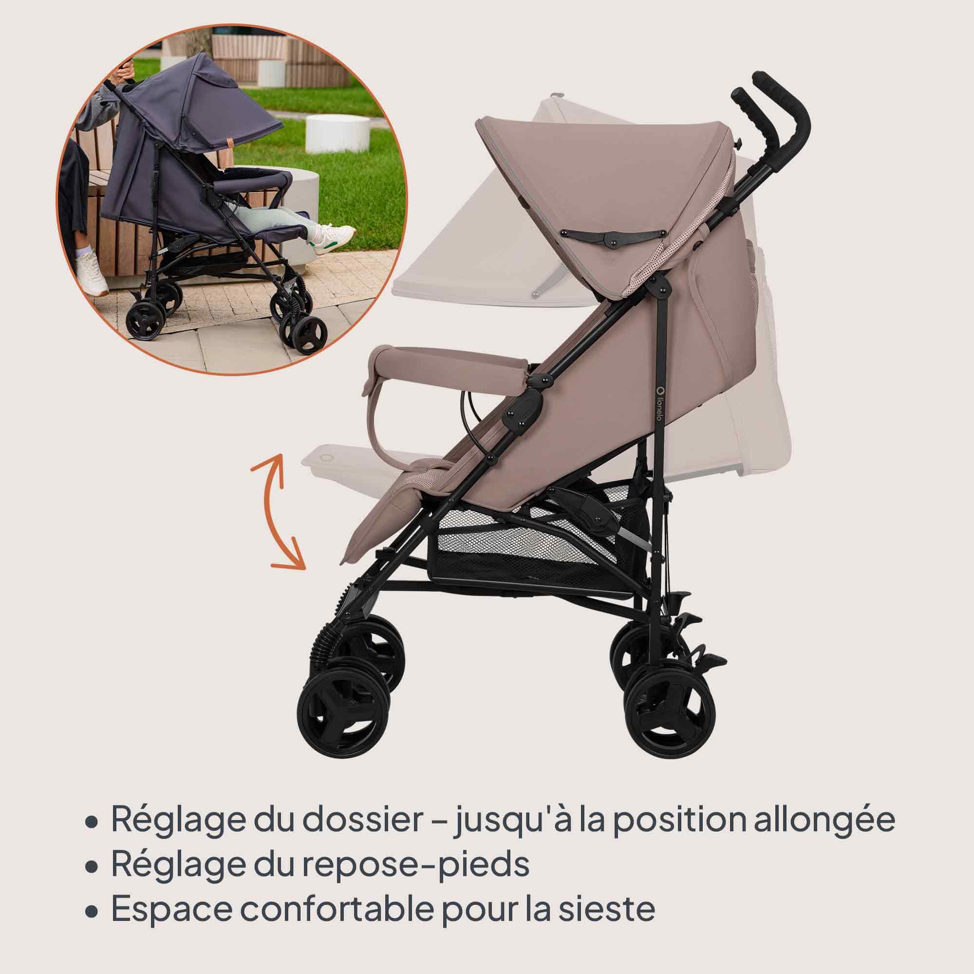 lionelo-elia-poussette-canne-beige-taupe-15-kg image 6