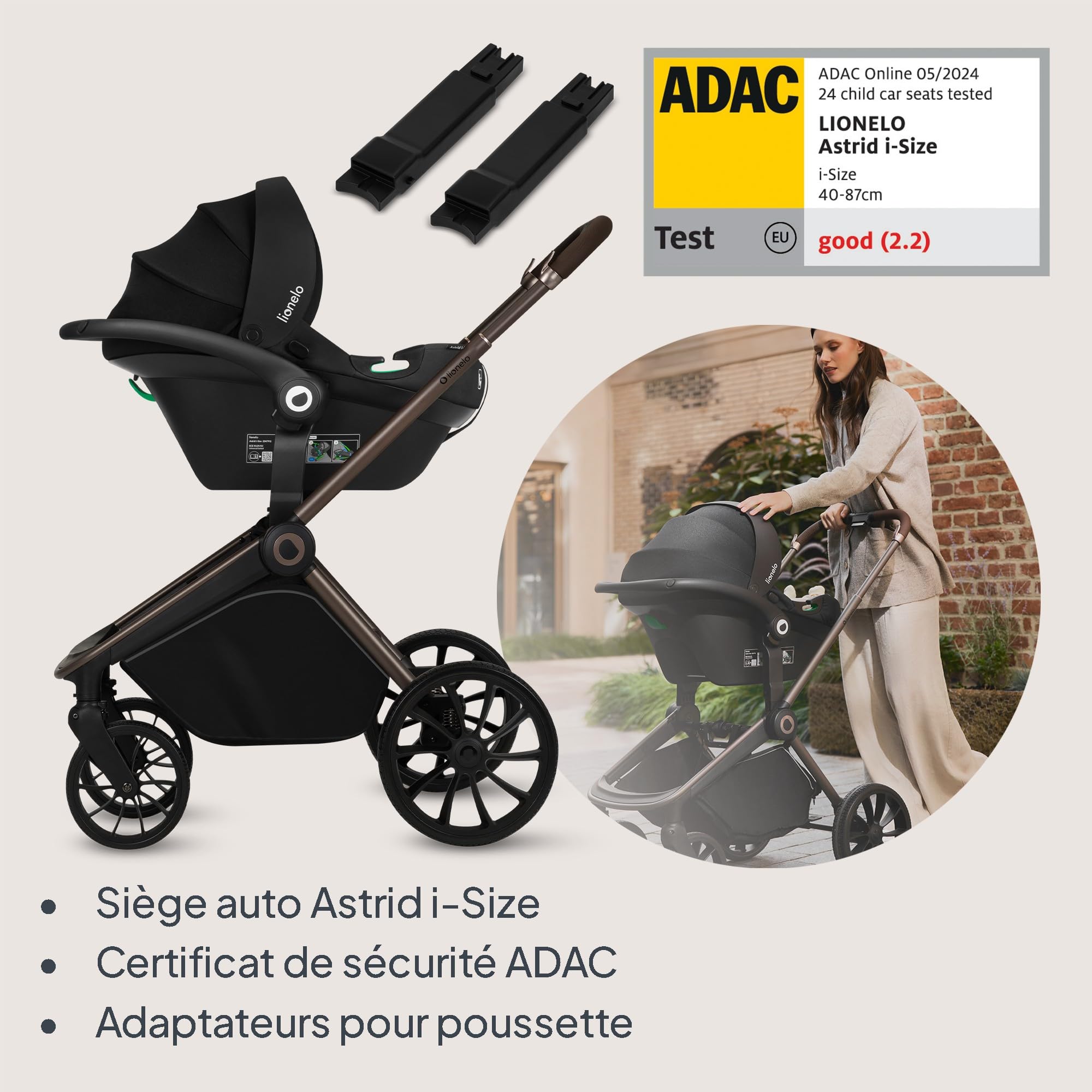 lionelo-mika-plus-poussette-3en1-grise-nacelle-i-size-22-kg image 3
