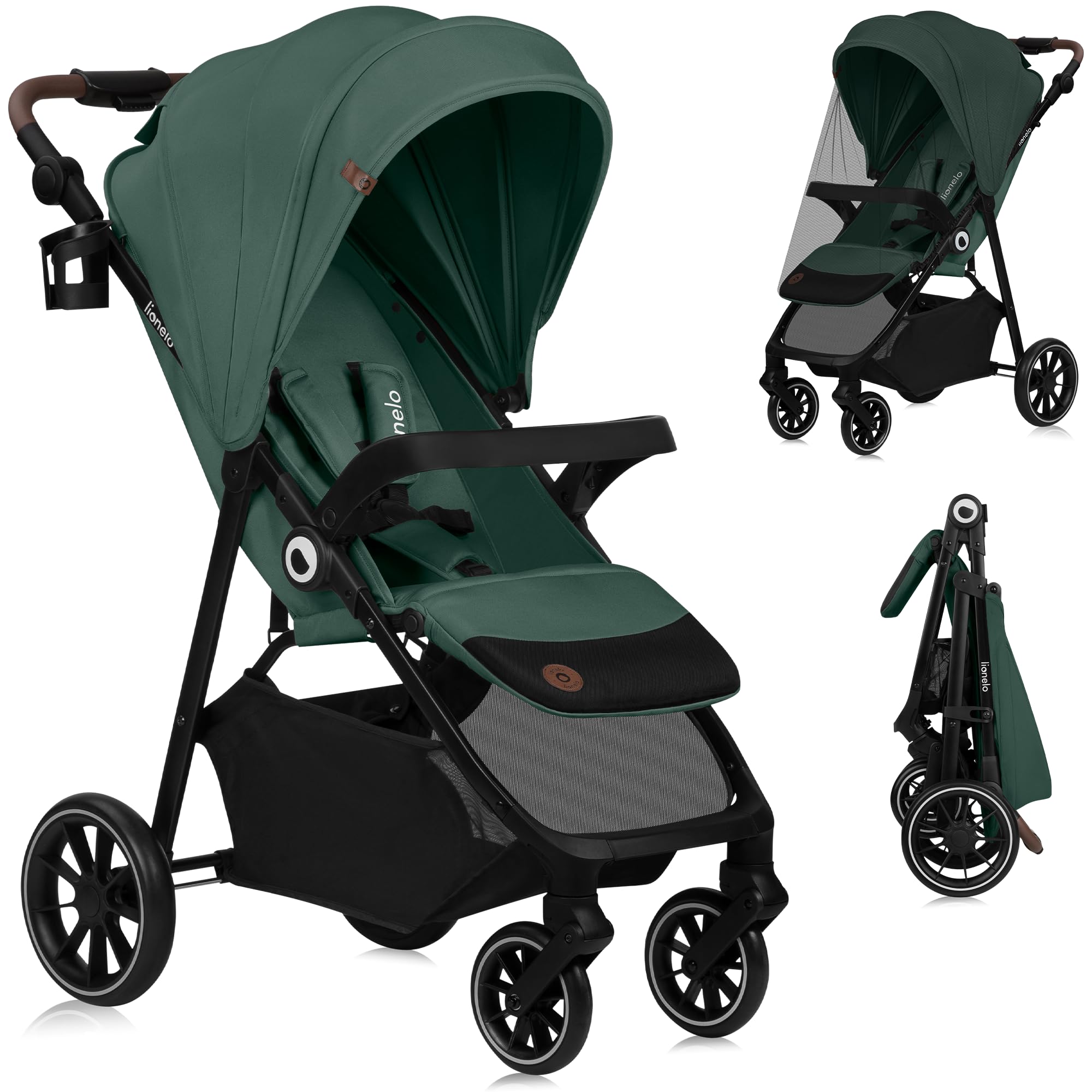 lionelo-emma-one-poussette-canne-green-pliage-une-main-upf50 image 1