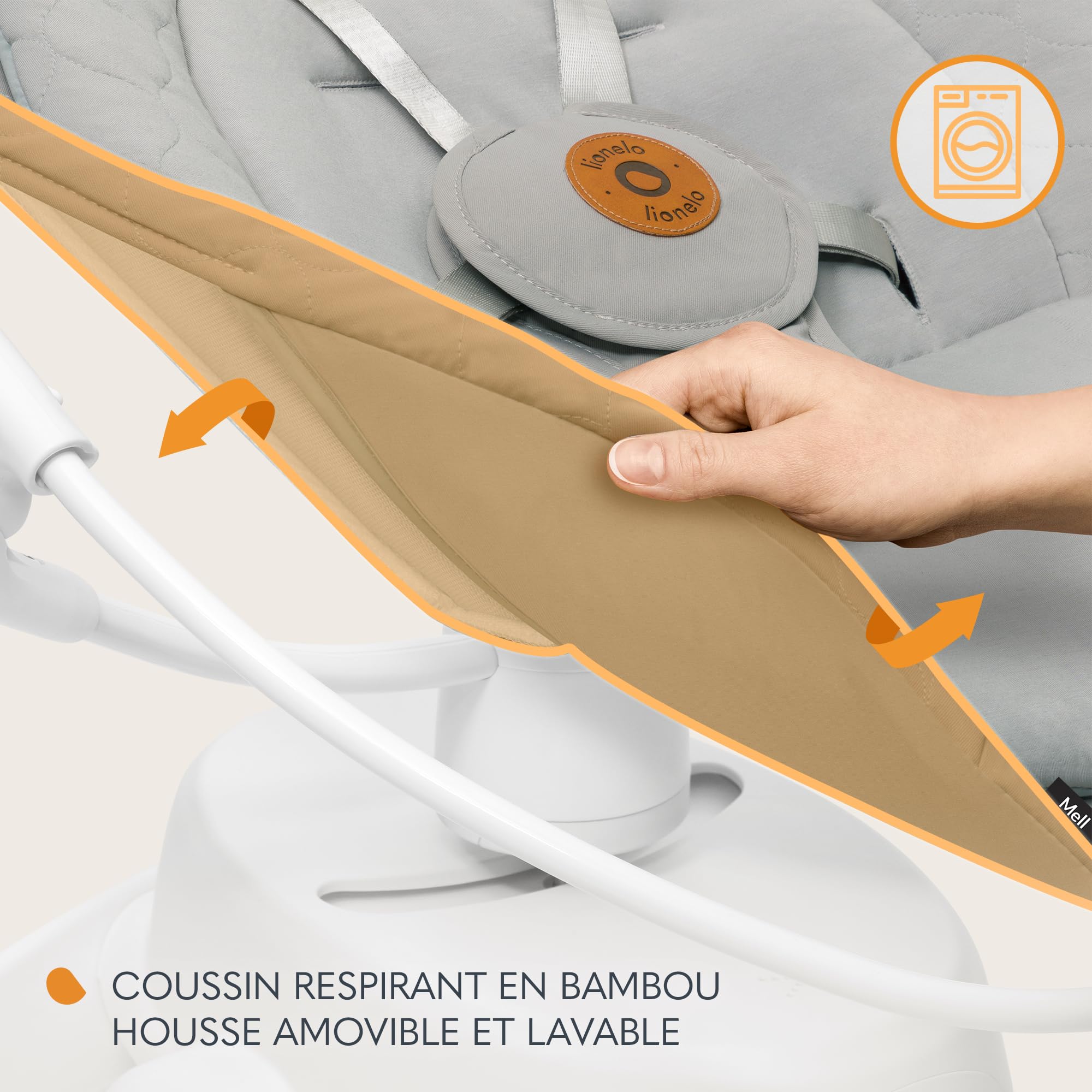 lionelo-mell-transat-b-b-lectrique-beige-5-vitesses image 8