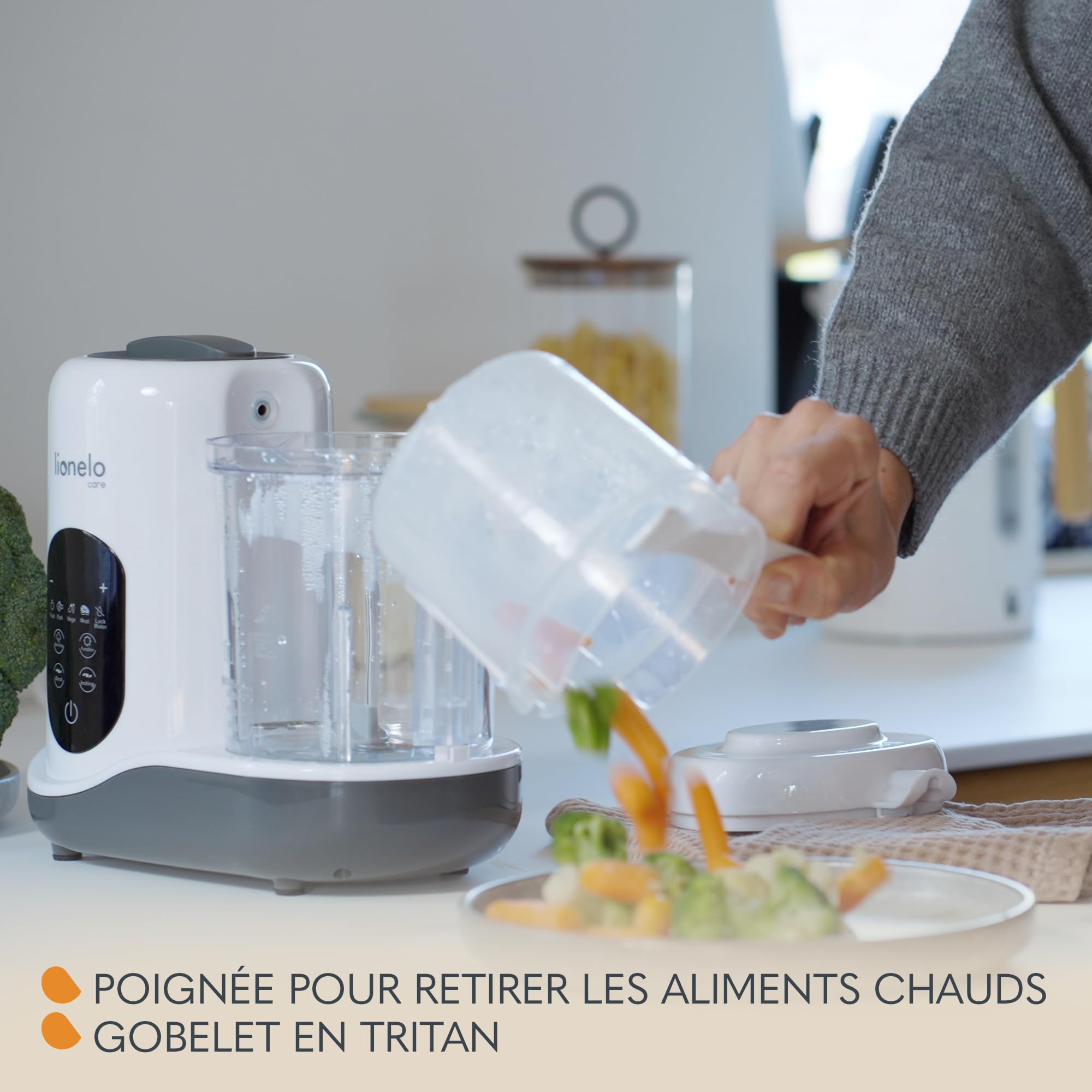 lionelo-babymenu-robot-cuiseur-mixeur-b-b-8-en-1 image 8