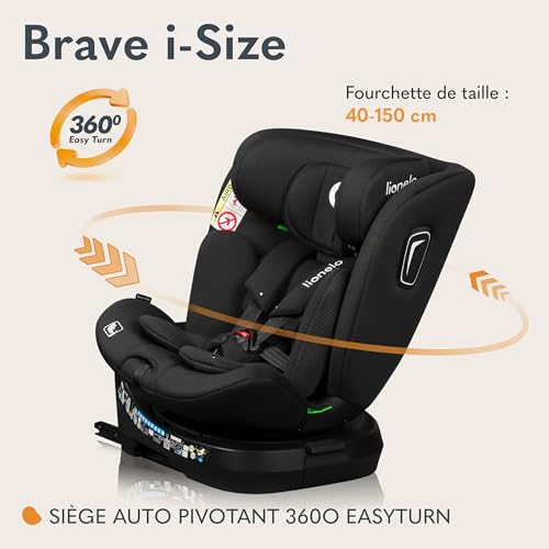 lionelo-brave-i-size-si-ge-auto-pivotant-360-noir image 4