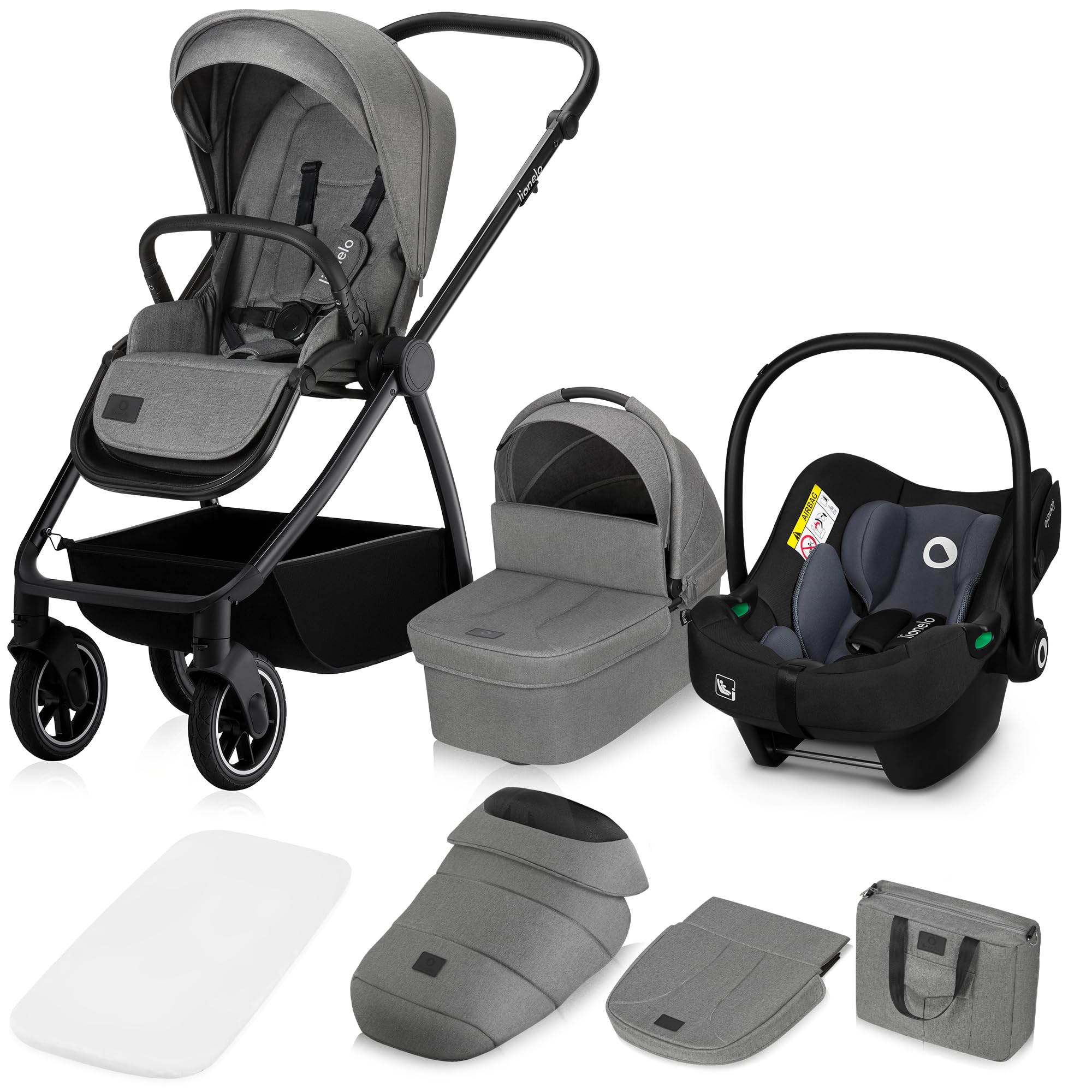 lionelo-meril-3-en-1-poussette-b-b-gris-tout-terrain image 1