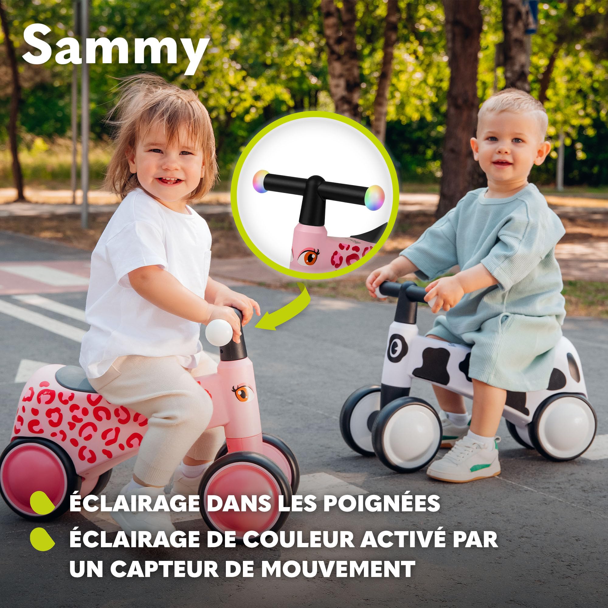 lionelo-sammy-draisienne-porteur-rose-1-3-ans-led image 5