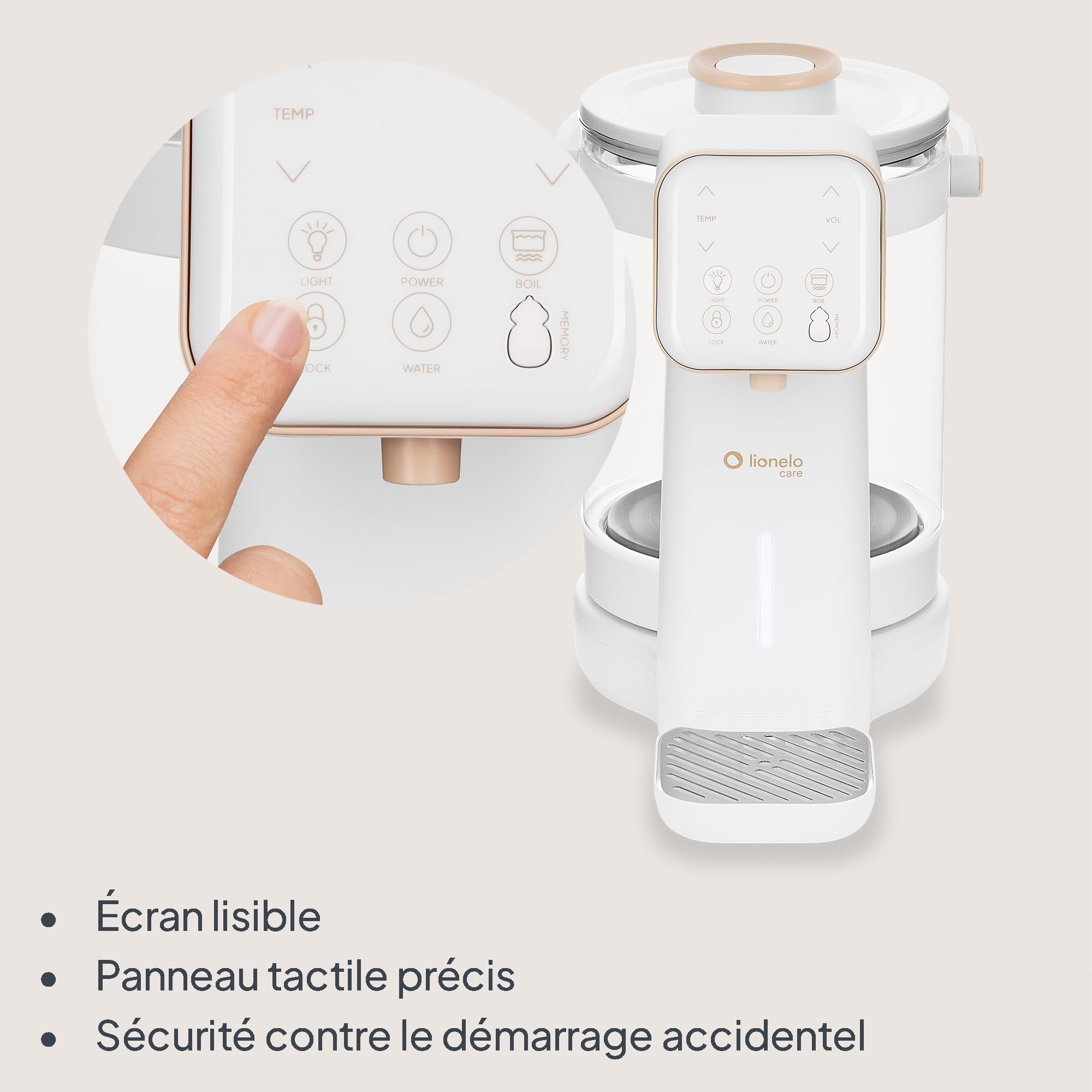 lionelo-babypresto-2-0-chauffe-biberon-distributeur-eau-3-l image 6