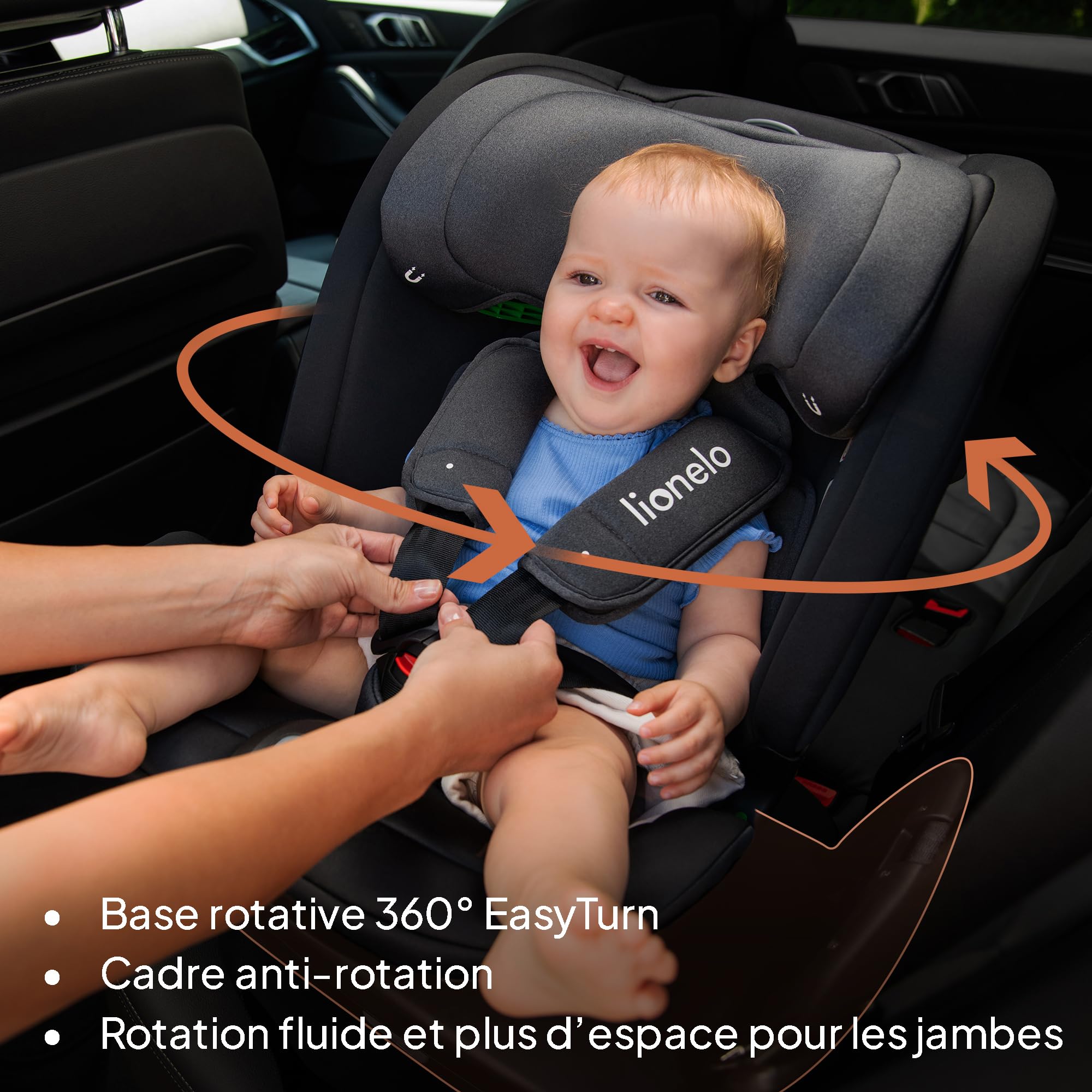 lionelo-bastiaan-si-ge-auto-pivotant-360-gris-r129 image 2