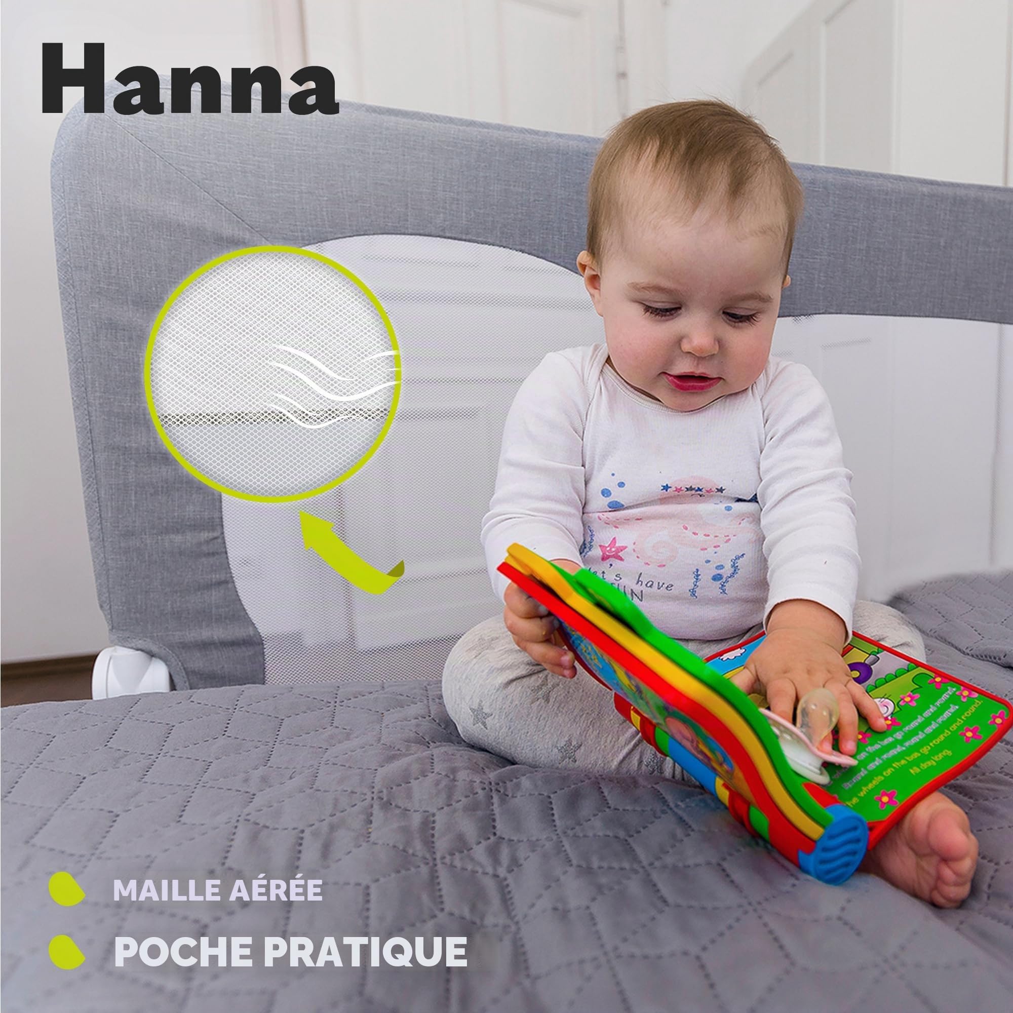 lionelo-hanna-barri-re-de-lit-beige-clair-66-cm-pliable image 5
