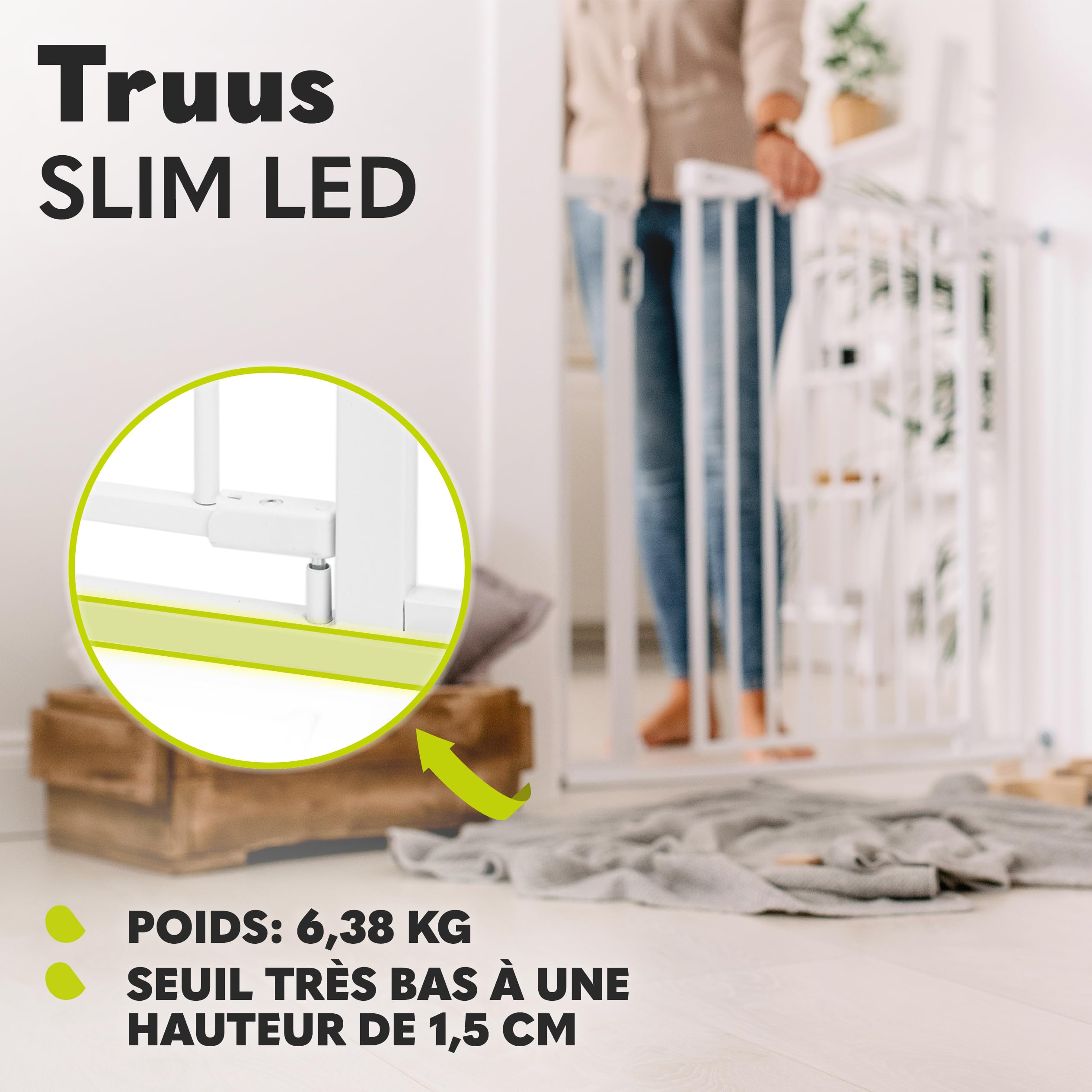 lionelo-truus-slim-barri-re-enfant-blanc-75-105-cm-led image 5