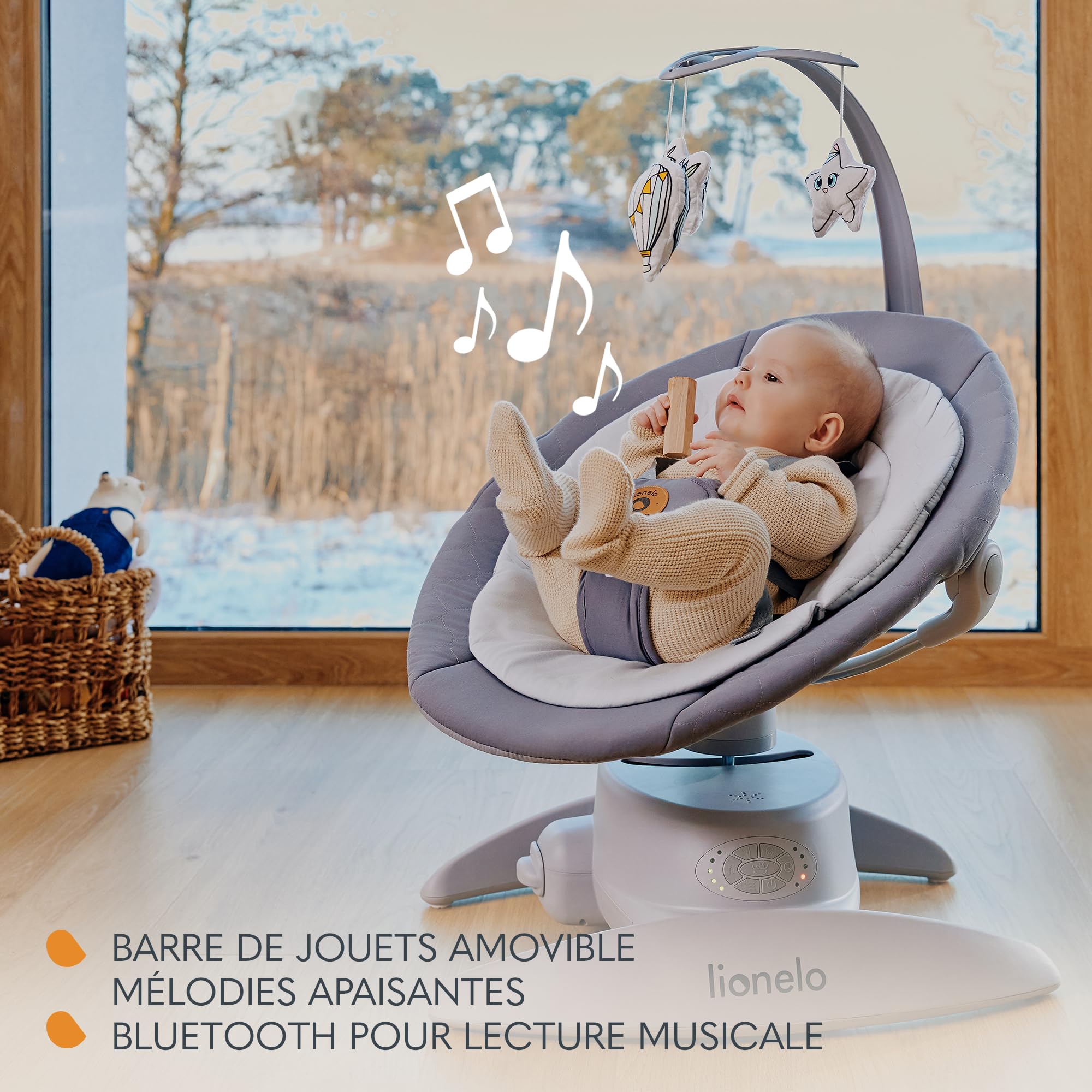 lionelo-mell-transat-b-b-lectrique-beige-5-vitesses image 5