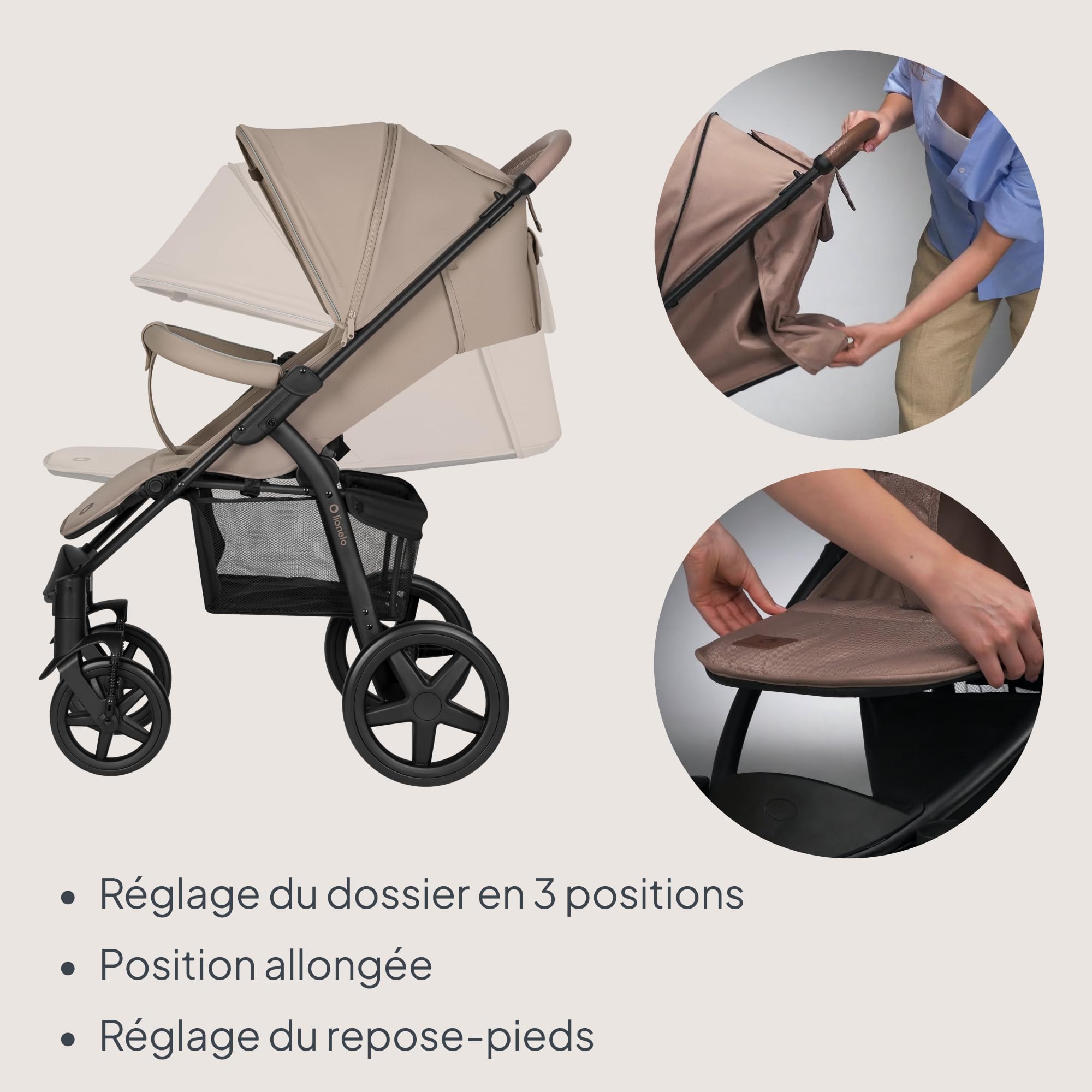 lionelo-annet-plus-poussette-b-b-beige-22-kg-auvent-xxl image 3