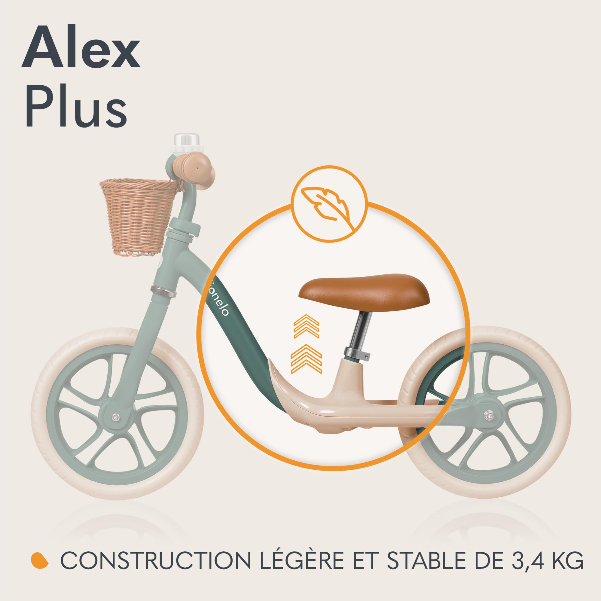 lionelo-alex-plus-draisienne-enfant-green-forest-12-pouces image 7