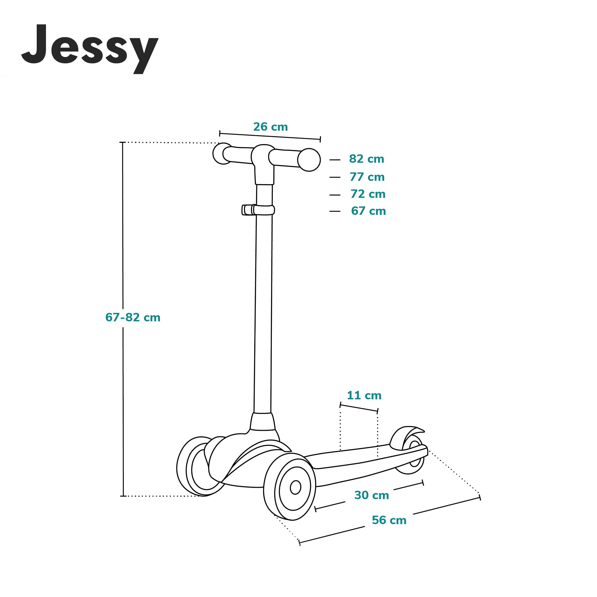 lionelo-jessy-trottinette-3-roues-enfant-pink-led-50-kg image 7