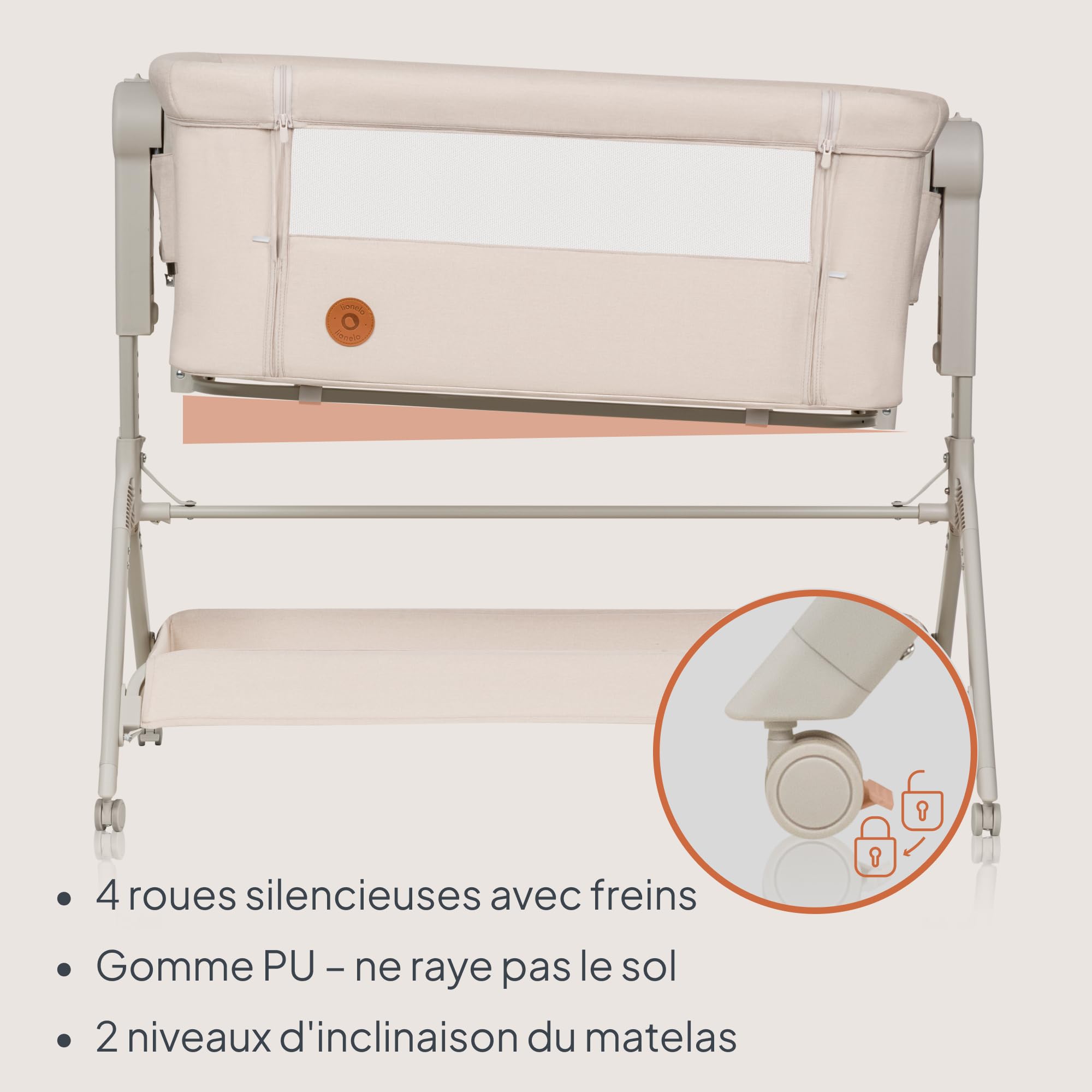 lionelo-leonie-plus-lit-cododo-beige-3-en-1-avec-matelas image 7