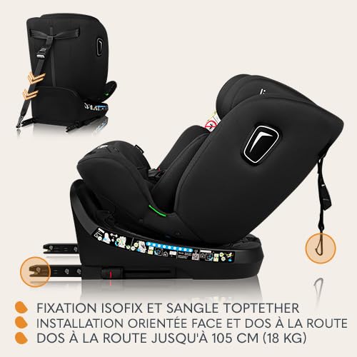 lionelo-brave-i-size-si-ge-auto-pivotant-360-noir image 5
