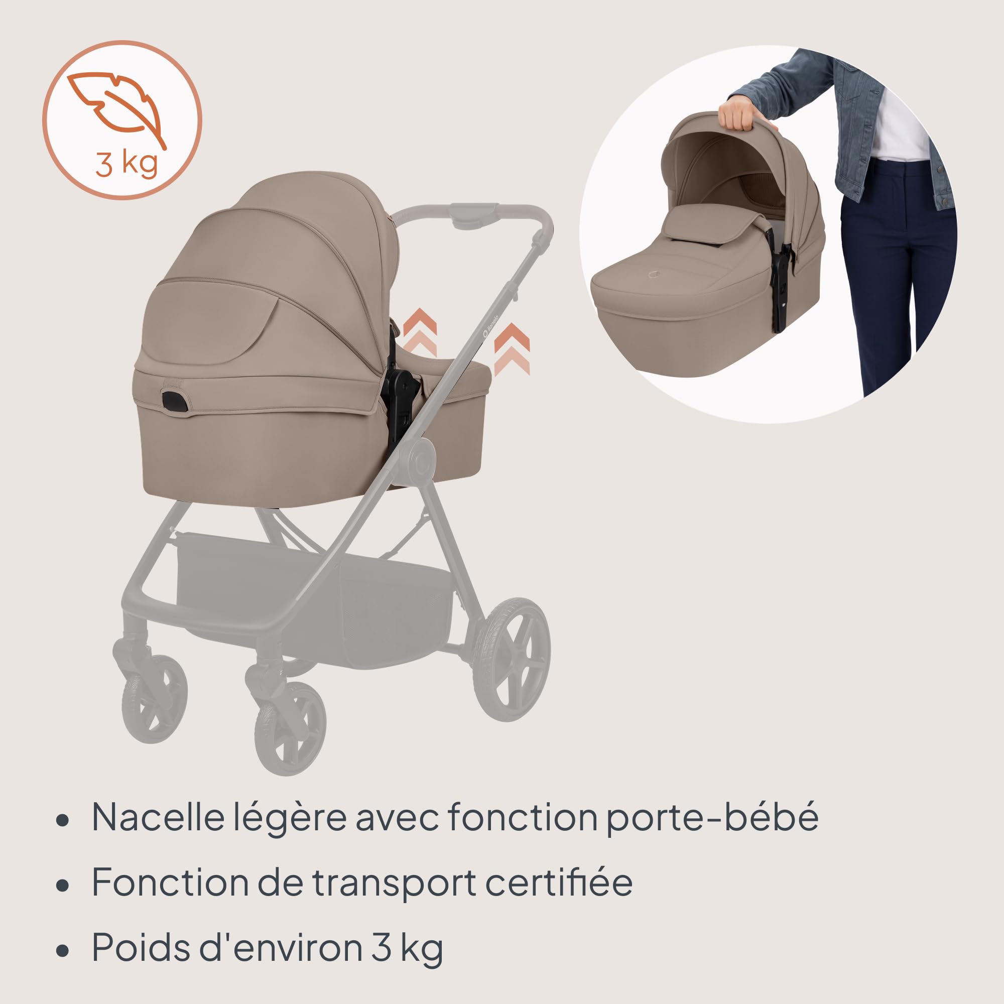 lionelo-greet-poussette-3-en-1-beige-0-22-kg image 5